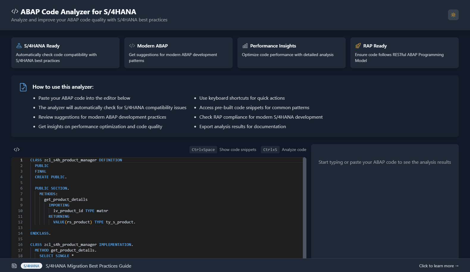 ABAP Code Analyzer